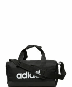 adidas Performance Essentials Logo Duffel Bag Extra Small Gym Bags For Men Black/white -men bags sale shop adign1925 cblackwhite 1