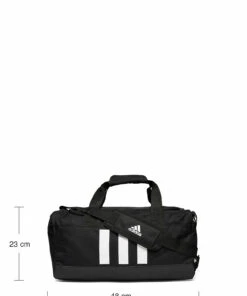 adidas Performance Essentials 3-Stripes Duffel Bag Small Gym Bags For Men Black/white -men bags sale shop adign2041 cblackwhite 8