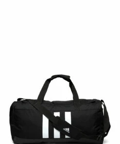 adidas Performance Essentials 3-Stripes Duffel Bag Medium Gym Bags For Men Black/white