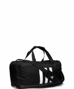 adidas Performance Essentials 3-Stripes Duffel Bag Medium Gym Bags For Men Black/white -men bags sale shop adign2046 cblackwhite 2