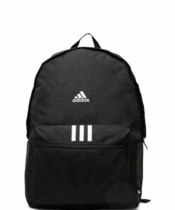 adidas Performance Classic Badge of Sport 3-Stripes Backpack Backpacks For Men Black/black/white -men bags sale shop adih34804 cblackblackwhite 1