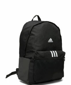 adidas Performance Classic Badge of Sport 3-Stripes Backpack Backpacks For Men Black/black/white -men bags sale shop adih34804 cblackblackwhite 2