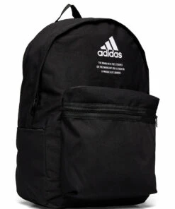 adidas Performance Classic Backpack Fabric Backpacks For Men Black/white -men bags sale shop adihb1336 cblackwhite 2