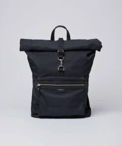 SANDQVIST SIV Backpacks For Men Black With Black Leather