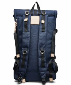 SANDQVIST BERNT Backpacks For Men Navy With Natural Leather -men bags sale shop andsqa1373 c985627146 1