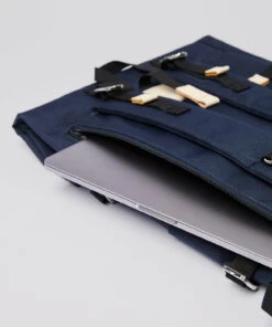 SANDQVIST BERNT Backpacks For Men Navy With Natural Leather -men bags sale shop andsqa1373 c985627146 13