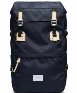 SANDQVIST HARALD Backpacks For Men Navy With Natural Leather -men bags sale shop andsqa1376 c985627146 1