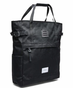 SANDQVIST ROGER Backpacks For Men Black With Black Leather -men bags sale shop andsqa1383 c16735592 2