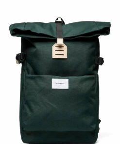 SANDQVIST ILON Backpacks For Men Dark Green With Natural Leather -men bags sale shop andsqa1563 c4093057979 1