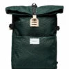SANDQVIST ILON Backpacks For Men Dark Green With Natural Leather
