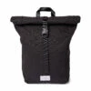 SANDQVIST KAJ Backpacks For Men Black With Black Webbing