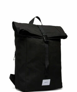 SANDQVIST KAJ Backpacks For Men Black With Black Webbing -men bags sale shop andsqa1667 c3625955544 2