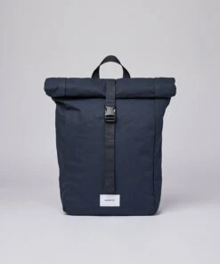 SANDQVIST KAJ Backpacks For Men Navy Blue With Navy Webbing