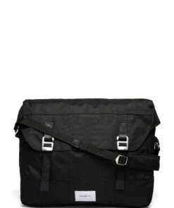 SANDQVIST GABE Shoulder Bags For Men Black With Black Leather