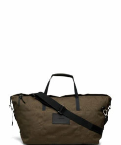 SANDQVIST MILTON Weekend Bags For Men Olive With Black Leather -men bags sale shop andsqa1764 c720505815 1