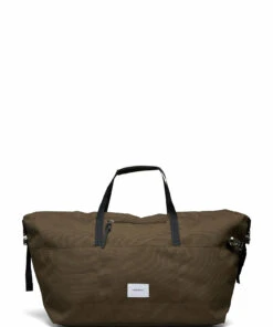 SANDQVIST MILTON Weekend Bags For Men Olive With Black Leather -men bags sale shop andsqa1764 c720505815 1