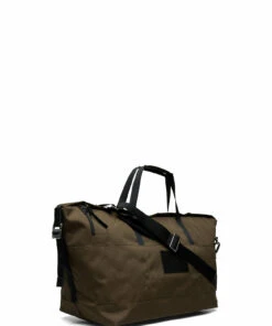 SANDQVIST MILTON Weekend Bags For Men Olive With Black Leather -men bags sale shop andsqa1764 c720505815 2