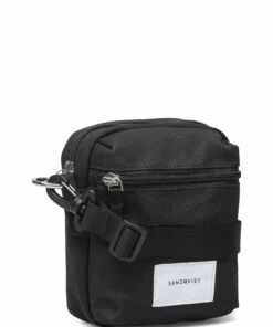 SANDQVIST SIXTEN VEGAN Shoulder Bags For Men Black -men bags sale shop andsqa1874 cblack 2