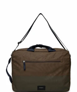 SANDQVIST BRUNO Laptop Bags For Men Olive With Coating 13 SANDQVIST BRUNO Laptop Bags For Men Olive With Coating -men bags sale shop andsqa4579 colivewithcoating 1