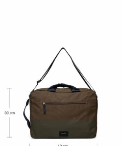 SANDQVIST BRUNO Laptop Bags For Men Olive With Coating 12 SANDQVIST BRUNO Laptop Bags For Men Olive With Coating -men bags sale shop andsqa4579 colivewithcoating 8