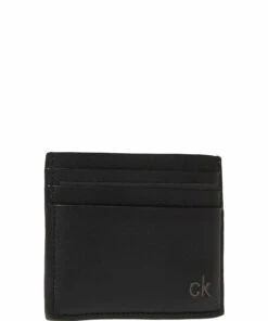 Calvin Klein SMOOTH CK CARDHOLDER Wallets & Card Holders For Men Black -men bags sale shop ckmk50k504298 cblack v001 2