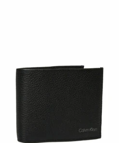 Calvin Klein WARMTH BIFOLD 5CC W/ COIN L Wallets & Card Holders For Men Ck Black -men bags sale shop ckmk50k507896 cckblack vbax 2