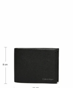 Calvin Klein WARMTH BIFOLD 5CC W/ COIN L Wallets & Card Holders For Men Ck Black -men bags sale shop ckmk50k507896 cckblack vbax 8