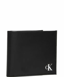 Calvin Klein PRINTED MONO BILLFOLD W/COIN Wallets & Card Holders For Men Black -men bags sale shop ckmk50k508237 cblack vbds 2