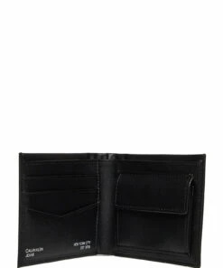 Calvin Klein PRINTED MONO BILLFOLD W/COIN Wallets & Card Holders For Men Black -men bags sale shop ckmk50k508237 cblack vbds 3