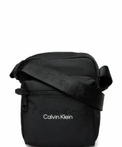 Calvin Klein CK CODE REPORTER W/PCKT Shoulder Bags For Men Ck Black -men bags sale shop ckmk50k508709 cckblack vbax 1