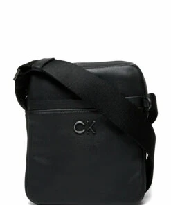 Calvin Klein FOUNDATION REPORTER S W/PCKT Shoulder Bags For Men Ck Black