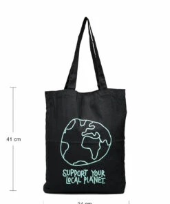 DEDICATED Tote Bag Torekov Local Planet Carry Bags For Men Black -men bags sale shop ded18707 cblack 8