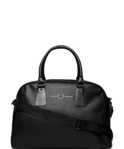 Fred Perry PIQUE TEX PU GRIP BAG Weekend Bags For Men Black