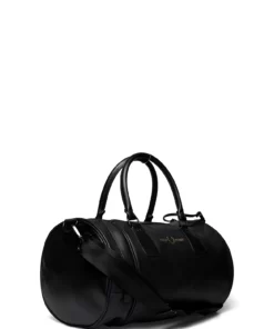Fred Perry PIQUE TEX PU BRL BAG Weekend Bags For Men Black -men bags sale shop fpyl2243 cblack v102 2