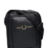 Fred Perry PIQUE TEX PU SIDE BAG Shoulder Bags For Men Black