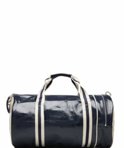 Fred Perry CLASSIC BARREL BAG Weekend Bags For Men Port/ecru -men bags sale shop fpyl7220 cnavyecru v635 1