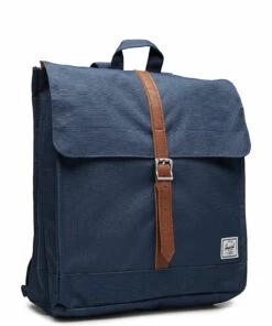 Herschel City Mid Volume Backpacks For Men Black/tan Synthetic Leather -men bags sale shop her1048600007os c3728750136 2