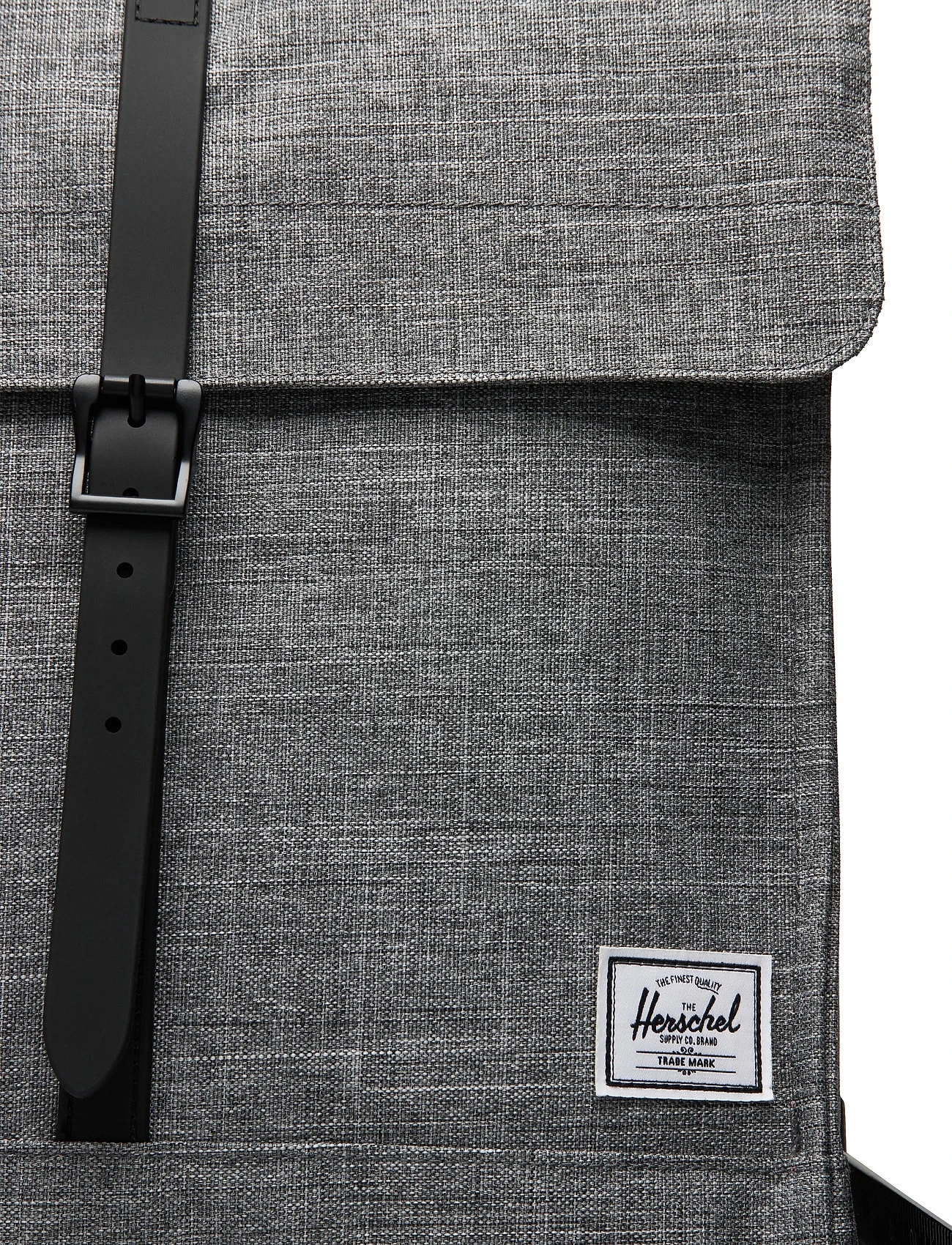 Herschel City Mid Volume Backpacks For Men Raven Crosshatch 4 Herschel City Mid Volume Backpacks For Men Raven Crosshatch - Image 4