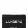 J. Lindeberg Logo Card Holder Wallets & Card Holders For Men Black