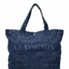 Lexington Clothing Lewis Organic Cotton Denim Shopper Carry Bags For Men Medium Blue Denim