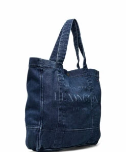 Lexington Clothing Lewis Organic Cotton Denim Shopper Carry Bags For Men Medium Blue Denim -men bags sale shop lcy20003132 cmediumbluedenim 2