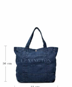 Lexington Clothing Lewis Organic Cotton Denim Shopper Carry Bags For Men Medium Blue Denim -men bags sale shop lcy20003132 cmediumbluedenim 8