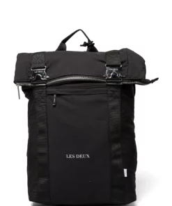 Les Deux Time Ripstop Rolltop Backpack Backpacks For Men Black/white -men bags sale shop lesldm940022 cblackwhite v100201 1