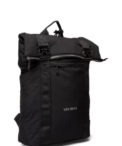 Les Deux Time Ripstop Rolltop Backpack Backpacks For Men Black/white -men bags sale shop lesldm940022 cblackwhite v100201 2