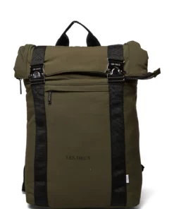 Les Deux Time Ripstop Rolltop Backpack Backpacks For Men Black/white -men bags sale shop lesldm940022 colivenightblack v522100