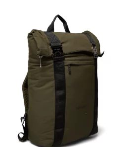 Les Deux Time Ripstop Rolltop Backpack Backpacks For Men Black/white -men bags sale shop lesldm940022 colivenightblack v522100 1