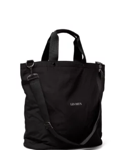 Les Deux Tony Ripstop Tote Bag Carry Bags For Men Black/white -men bags sale shop lesldm940024 cblackwhite v100201 2