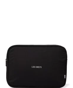 Les Deux Terrence Ripstop Computer Sleeve Laptop Bags For Men Black/white -men bags sale shop lesldm940027 cblackwhite v100201 1