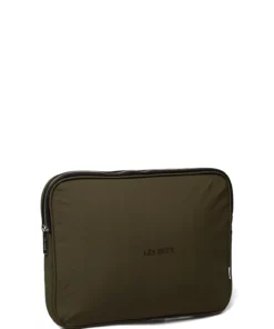 Les Deux Terrence Ripstop Computer Sleeve Laptop Bags For Men Black/white -men bags sale shop lesldm940027 colivenightblack v522100 2