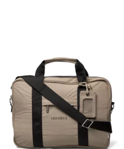 Les Deux Terrence Ripstop Computer Bag Singl Laptop Bags For Men Olive Night/black -men bags sale shop lesldm940028 cdarksandblack v810100